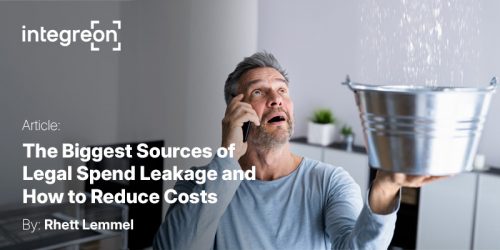 Water leaking through the ceiling and falling into a pot held by a worried man holding a cellphone.