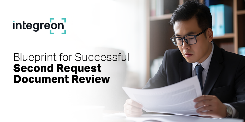 a person doing second request document review